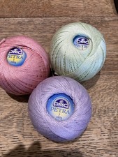 3 x DMC Petra 3 Cotton Crochet