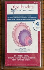 Spellbinders Nestabilities Dies Floral Ovals 4 Pcs S4-356 Cardmaking Die Cutting