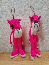 Vintage 1990s Pink Panther Toy/Plush x2  7inch PMS Plush