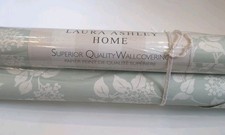 Laura Ashley wallpaper LILAC Eau de Nil 2 rolls sealed + 1 Part - discontinued 