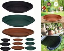 Plant Pot Saucer Round Strong Plastic Base Water Drip Tray Saucers 20 27 32 43cm