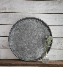 Rustic Galvanised Round Metal
