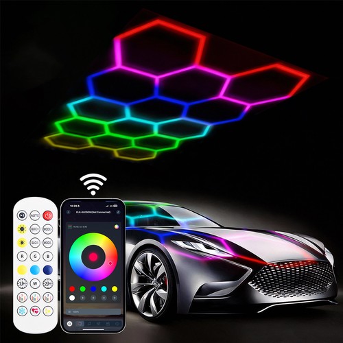 14x rgb hexagon led lighting - 3-14x,