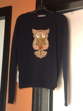 Navy Owl Sweater From Oasis