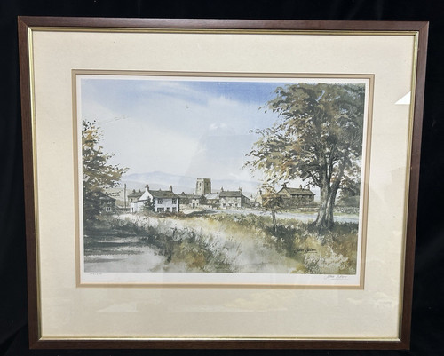 Yorkshire village scene - village,
