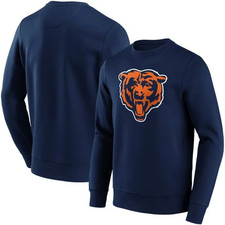 Chicago Bears Sweatshirt Men's NFL Navy Sweatshirt - New