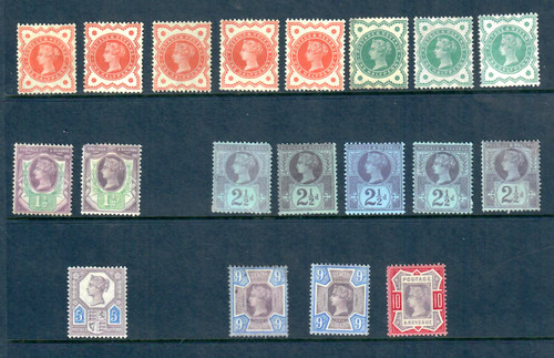 Jubilee 1887 1900 lot - gb, qv
