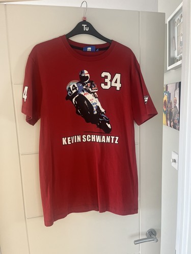 Kevin schwantz red shirt - red, t-shirt