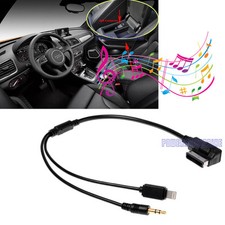 For AUDI A4 A6 A8 AMI MMI For Apple iPhone 10 11 12 13 14 8pin & AUX 3.5mm Cable
