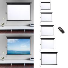 Manual Pull-Down /Motorised Projector Screen 4:3 16:9 Home Cinema 72/84/100/120"