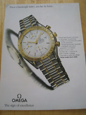 OMEGA SPEEDMASTER AUTOMATIC WATCH ITALIAN LANGUAGE ADVERT A4 SIZE FILE 18