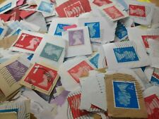 5,000~GB Genuine~Security Machin Stamps~Charity Kiloware~used on paper 