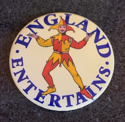 England entertains vintage pin - england,