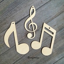 Wooden Musical Notes Set