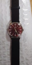 Vintage 70s HMT Pilot PARA SHOCK 1 Hand Winding Men's Steel Watch