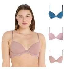 Calvin Klein Bra Demi Lift Lightly Padded Underwired Womens Lingerie 000QF6394E