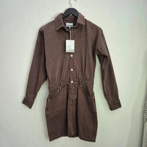 Ganni mini dress denim - mini,