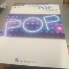 Hal Leonard insrumental play-along Classic Pop Songs for Violin sheet music book