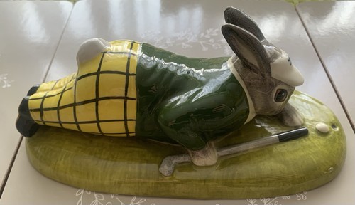 Vintage ceramic rabbit golf - rabbit,