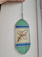Old Antique Glass From An Old Window Made Into A Small Suncatcher 