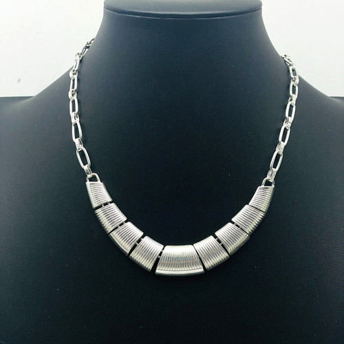 Signed napier silver - tone, link