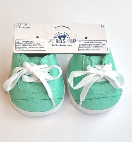 Build bear teal shoes - a, green