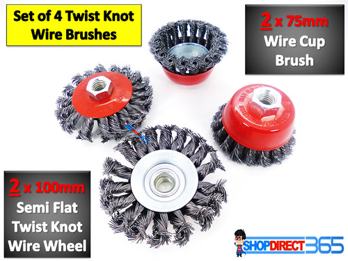 Piece twist knot wire wheel - 4,