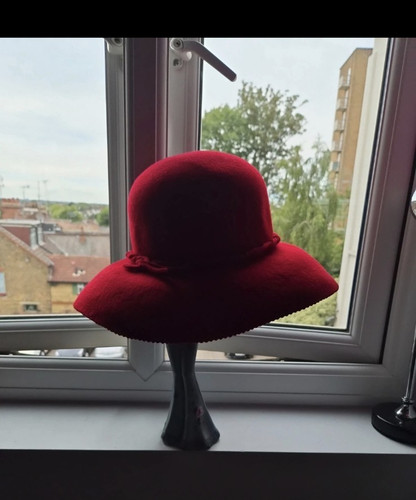 Women red felt - women's, cloche