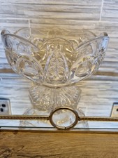 Vintage Large  Clear Heavy Cut