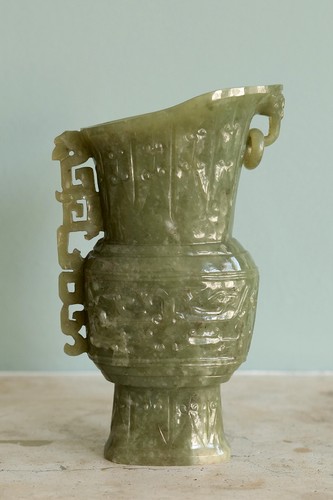 Archaistic celadon jade - celadon,
