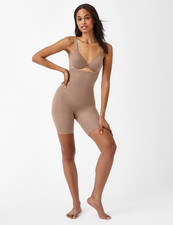 SPANX SPANXsculpt™ Seamless Power High Short Shapewear Brown Size Small UK 8-10
