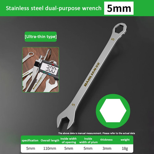 Ultra thin open end - ultra, wrench