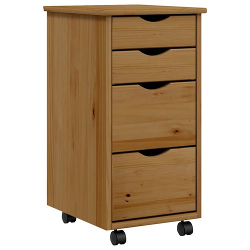 Rolling cabinet with - cabinet, drawers