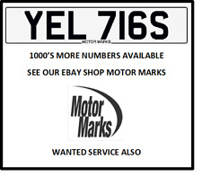 YEL 716S CHERISHED NUMBER PLATE YELLOW SCREEN TIGS WELDING SEE SHOP LOADS MORE 