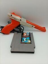 Nintendo NES Zapper Light Gun & Mario Bros/ Duck Hunt Game Blaster Bundle 