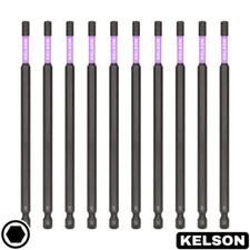 5mm Hex 150mm Impact Screwdriver Bits H5 Extra Long 1/4" Universal KELSON