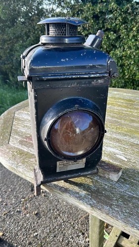 Old adlake railway lamp - adlake,
