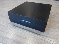 Black Wooden Storage Box