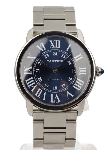Cartier ronde solo blue dial - ronde,