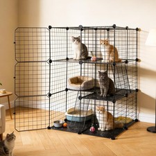 3/4 Tier Cat Cage Indoor Large