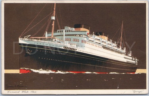 Vtg postcard georgic - mv,