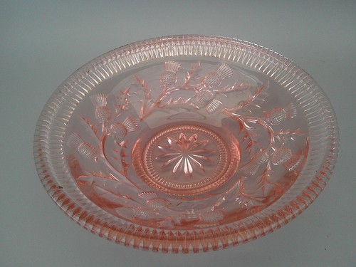 Art deco pink depression - art,