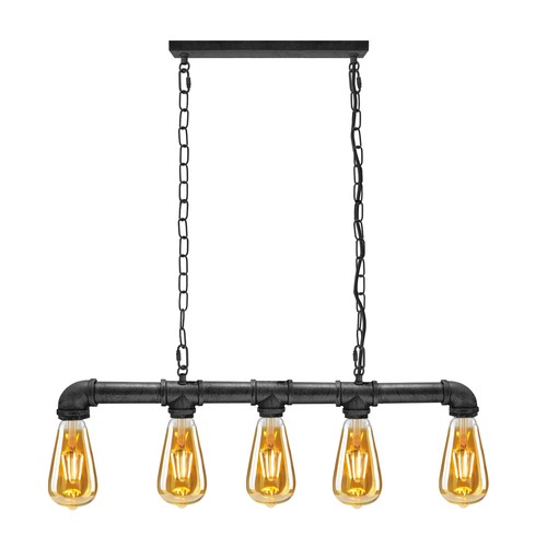 Industrial pipe chandelier - chandelier, 5