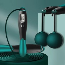 Cordless Skipping Rope Jump Ropes Smart Screen with Weighted for Sports Fitness