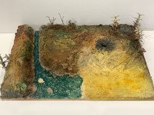 DIORAMA 1/35 scale 25x40cm river  scenery PAINTED & finished as in the picture