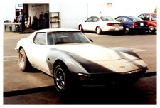1973 Chevrolet Corvette Stingray White C3 Muscle Car Vintage Photo