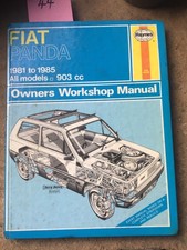Fiat Panda 1981-1985 Haynes Owners Workshop Manual
