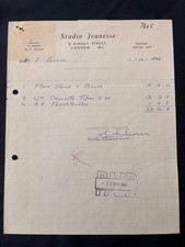 Very Rare John Lennon (Beatles) Hand Signed Receipt December 1st 1966