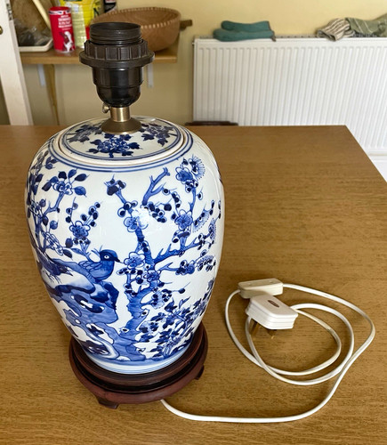 Large vintage chinese blue - vintage,