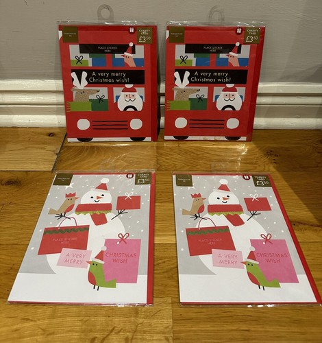 Christmas cards - 4x,